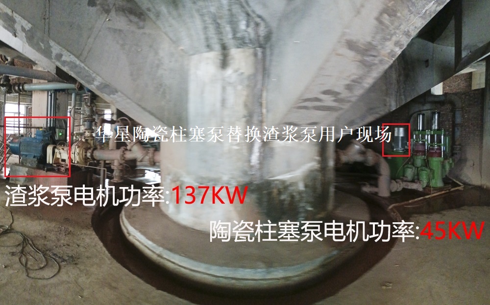 渣漿泵電機功率137KW,柱塞泥漿泵功率45KW,省電62%